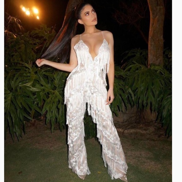 kylie white jumpsuit